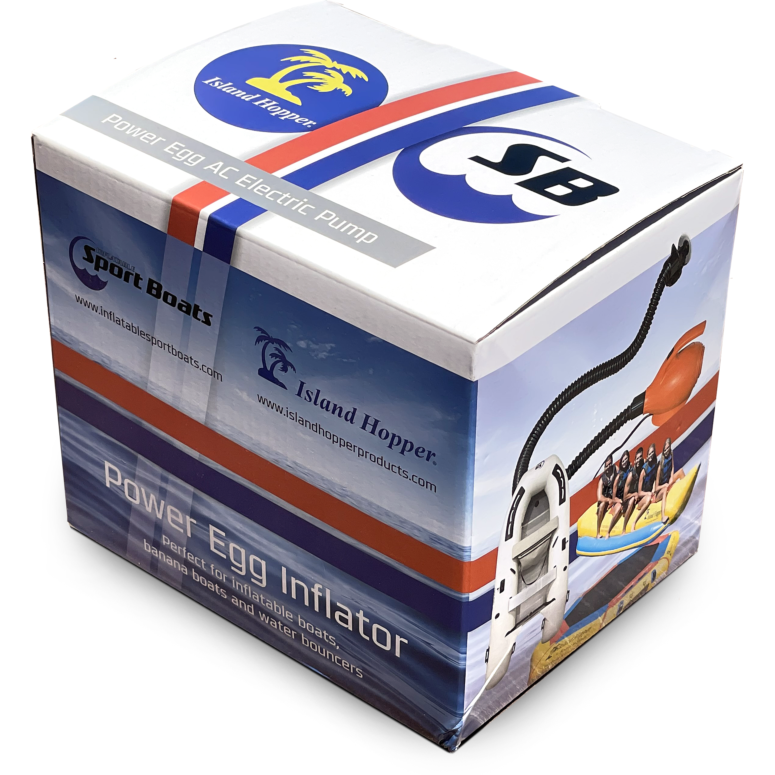 Island Hopper®  Power Egg Inflator 110V wall plugin Box