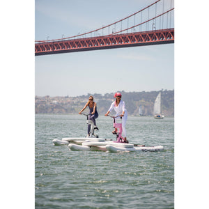 Women riding the  Schiller Bikes S1-C Water Bike