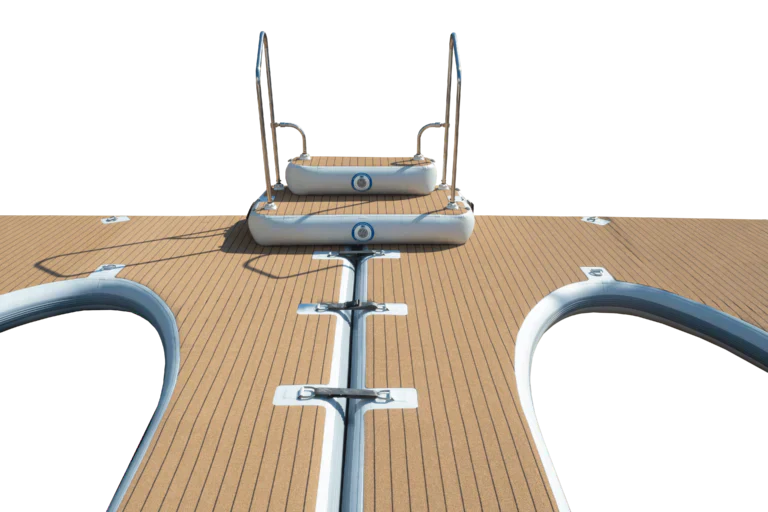 SeaRaft M-shape Deluxe Jet Ski dock- Square Teak Deck 950