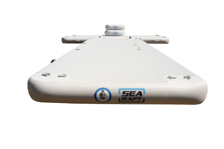 SeaRaft M-shape Deluxe Jet Ski dock- Rounded Teak Deck 1400