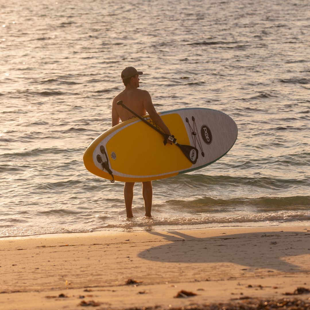 POP Board Co 11'0" The POP Up Yellow/ Turquoise Stand Up Paddle Board