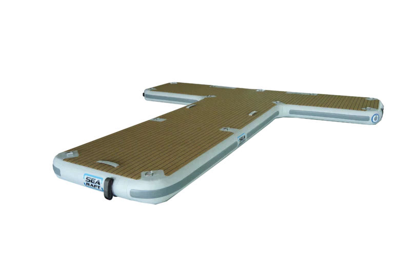 SeaRaft M-shape Deluxe Jet Ski dock- Square Teak Deck 950