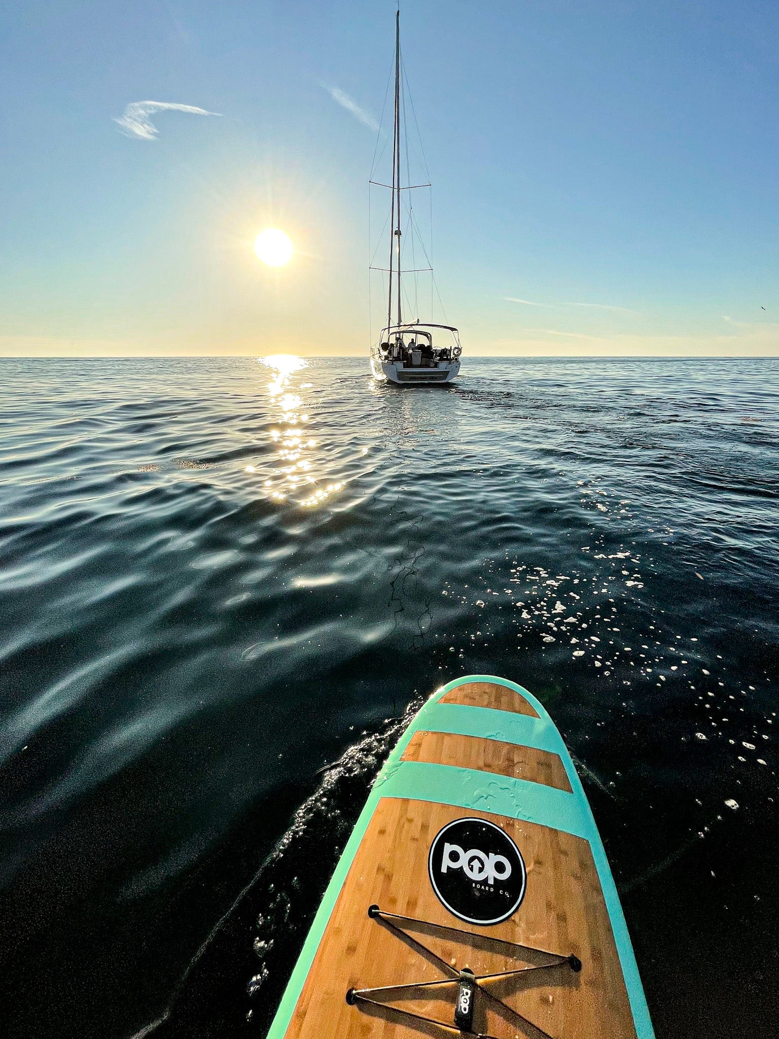 POP Board Co 11'0" Huckleberry Mint Bamboo Paddle Board