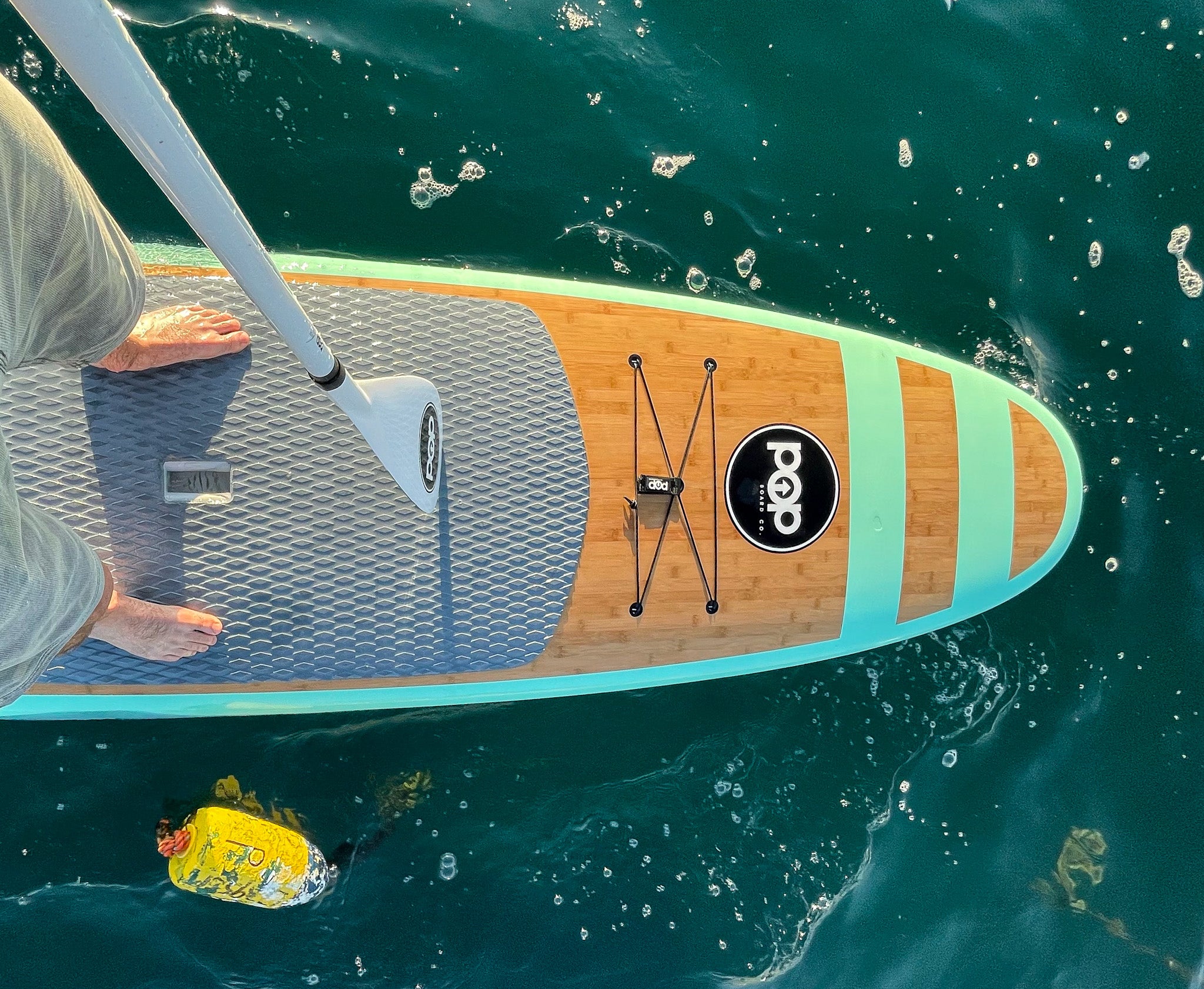 POP Board Co 11'0" Huckleberry Mint Bamboo Paddle Board