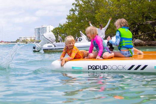 POP Board Co Pop Up DOCK Inflatable Platform 8' x 7' x 8"