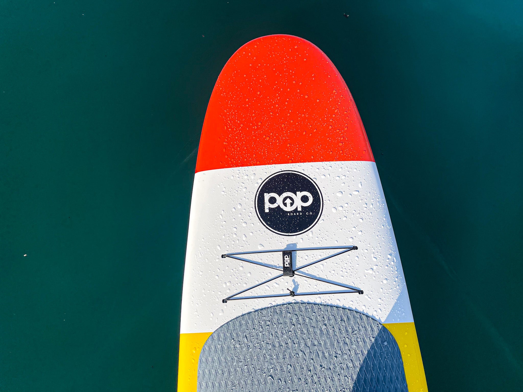 POP Board Co 11'6" Throwback Red/Yellow/Blue Fiberglass SUP