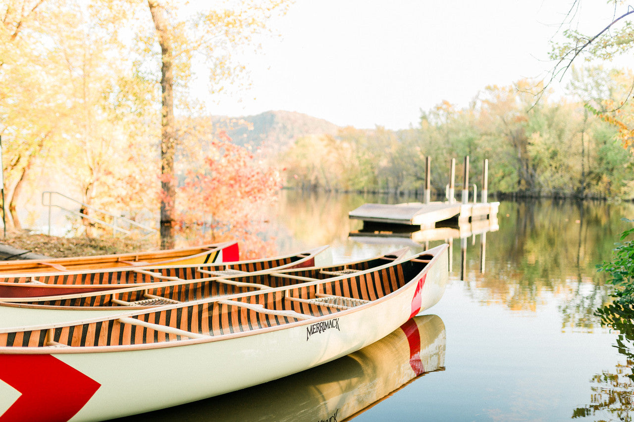 Merrimack Canoes Prospector - 16' Canoe on the water