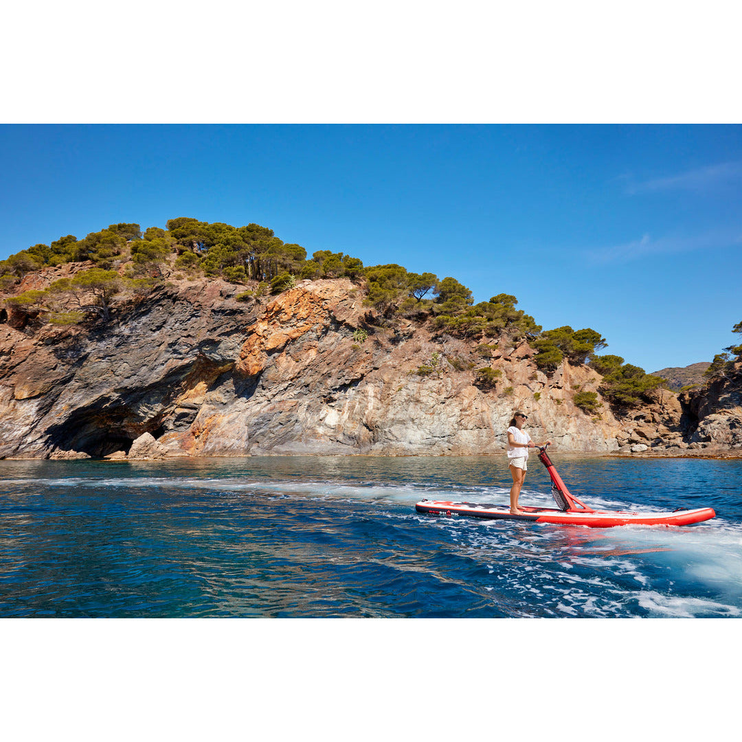 Red Shark Paddle Board with Scooter Kit