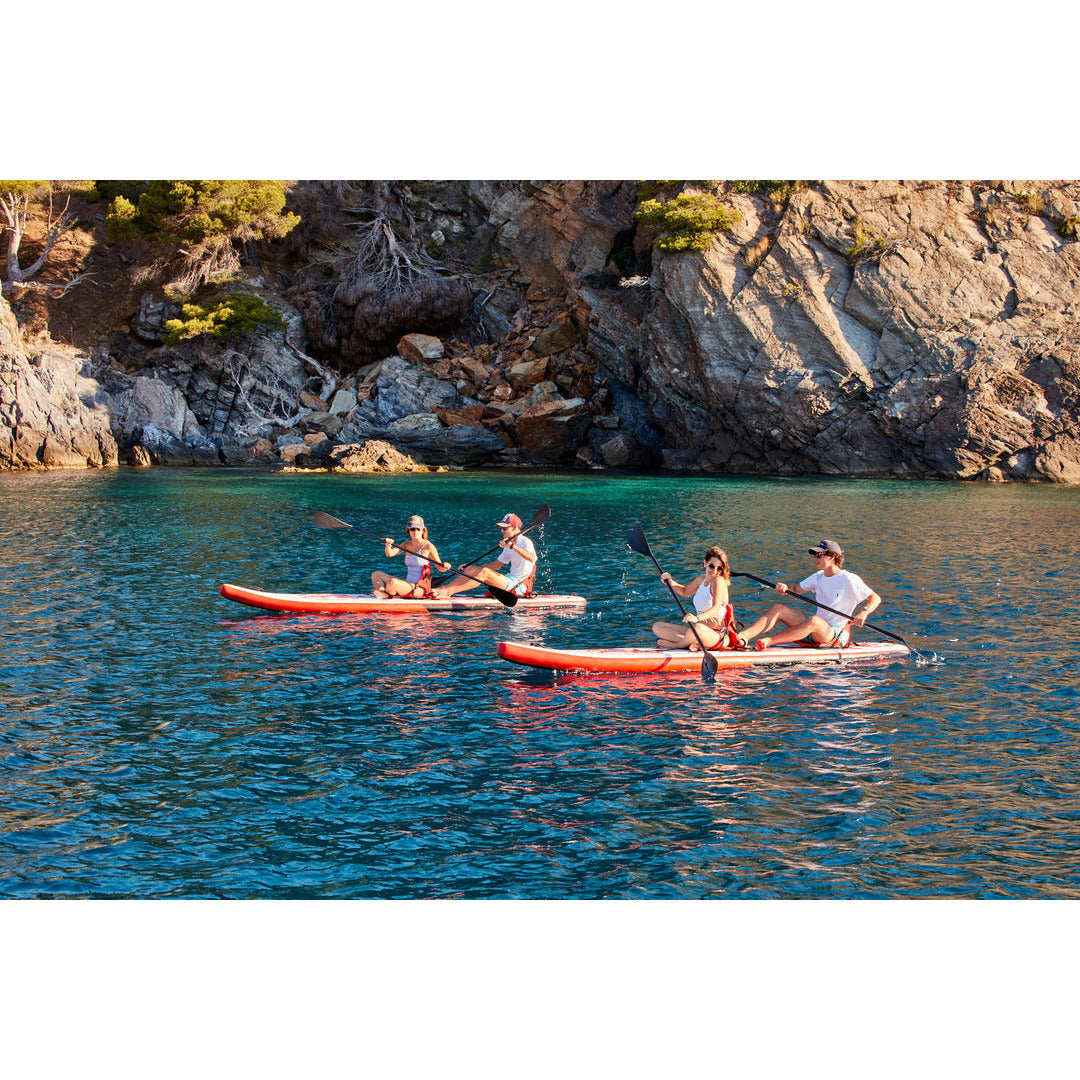 2 couples Enjoying The Red Shark Kayak set