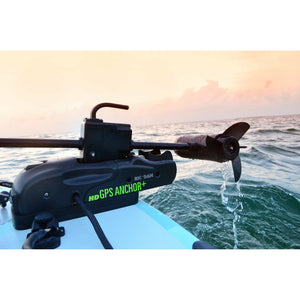 Trolling Motor - Rhodan Marine HD GPS Anchor ® Trolling Motor – 24V Black color on the boat