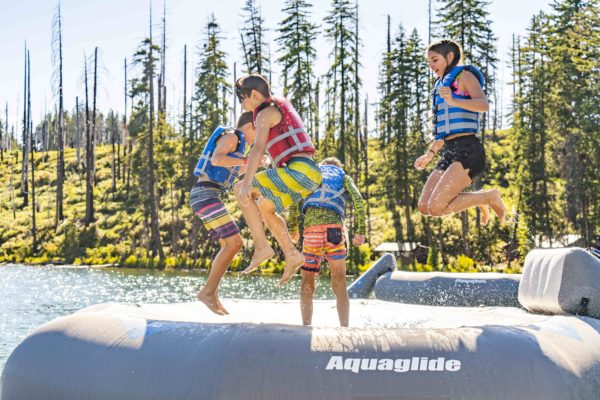 Aquaglide Lakefront Ricochet 12' Bouncer Aquapark