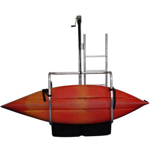 Kayak Dock -a Kayak stowed in a Seahorse Docking Single Fixed Kayak Launch