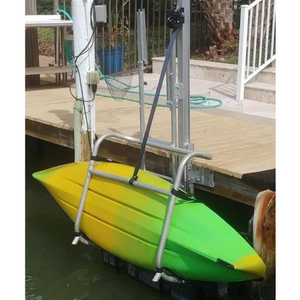 Kayak Dock - Seahorse Docking Single Fixed Kayak Launch with a kayak stored in it