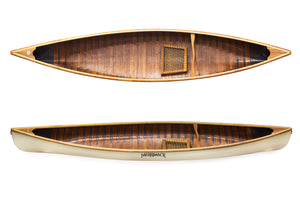 Merrimack Canoes Solitaire 11'9" Solo Canoe top and side view