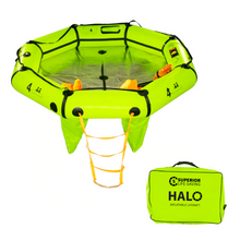 Load image into Gallery viewer, Superior Life-Saving Halo Liferaft, 2-8 Person with Soft Pack Container