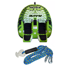 Load image into Gallery viewer, Rave Sports Warrior II - 2 Rider Towable 02462 with Heavy Duty Tow Harness 02335
