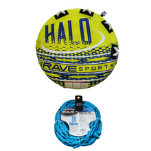 Load image into Gallery viewer, Rave Sports Halo 2 Rider Towable 02825 with 6 Rider Tow Rope 01037