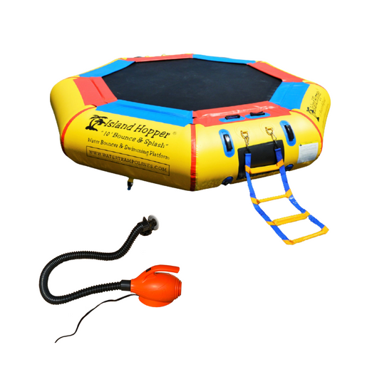 Island Hopper 10’ Bounce and Splash Padded Water Bouncer