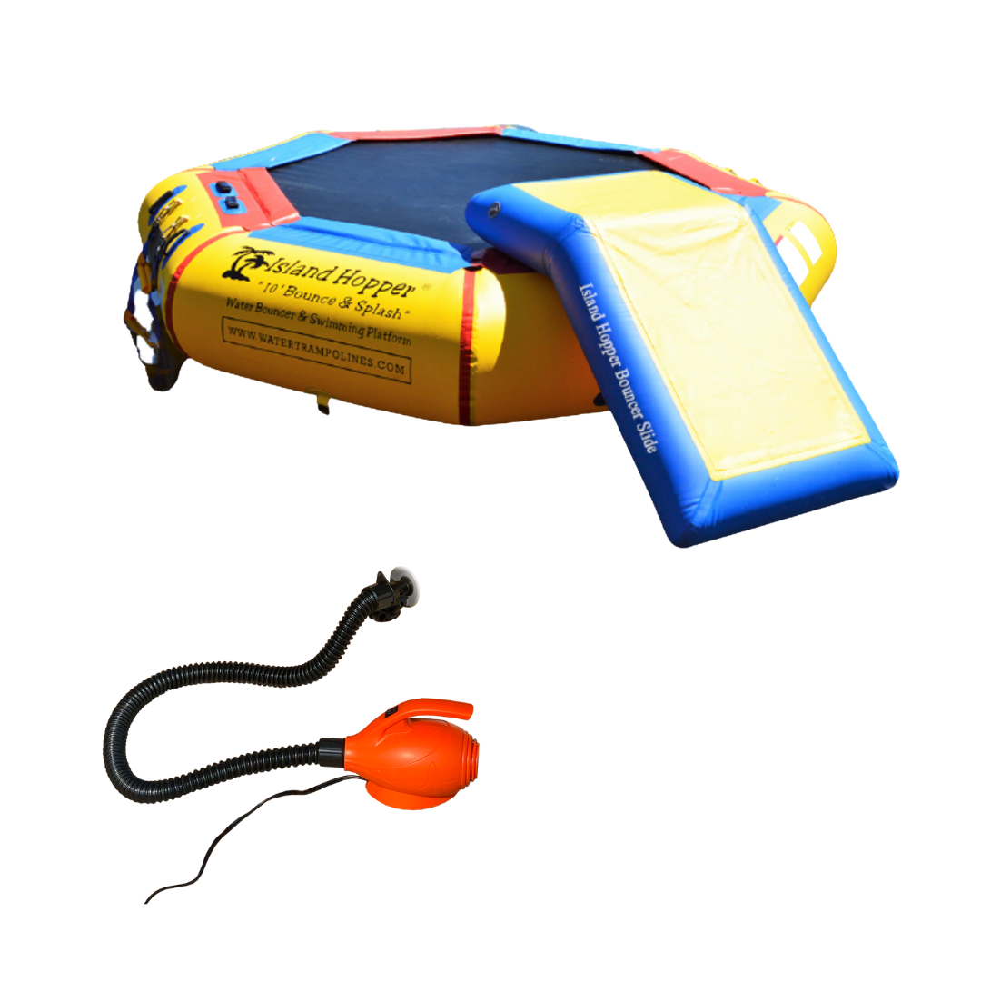 Island Hopper 10’ Bounce and Splash Padded Water Bouncer  10BNS