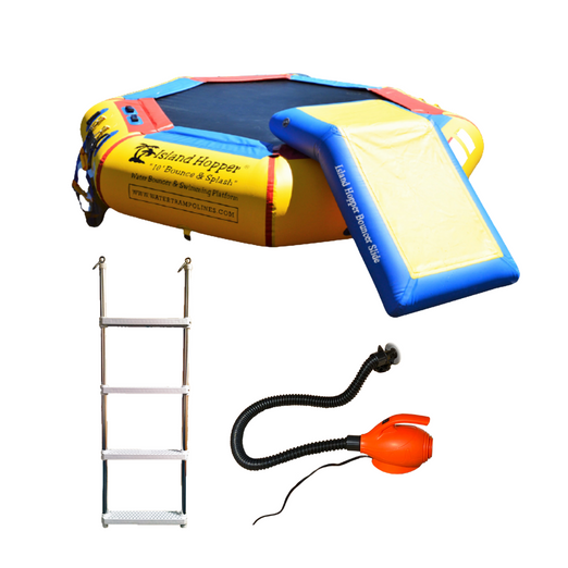 Island Hopper 10’ Bounce and Splash Padded Water Bouncer