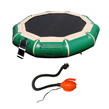 Load image into Gallery viewer, Island Hopper 13′ Bounce-N-Splash Padded Water Bouncer – Natural Green 13BNS-GR