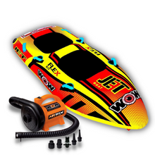 Load image into Gallery viewer, WOW Jet Boat 2P Towable Tube With Air Max Pump