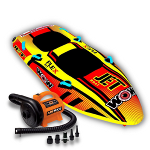 WOW Jet Boat 2P Towable Tube With Air Max Pump