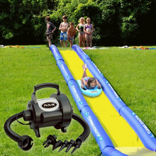 Load image into Gallery viewer, Rave 20&#39; Turbo Chute Waterslide Package with the Rave Sports - High Pressure Inflator