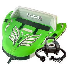 Load image into Gallery viewer, Rave Wake Hawk Towable Tube with high speed inflator/deflator