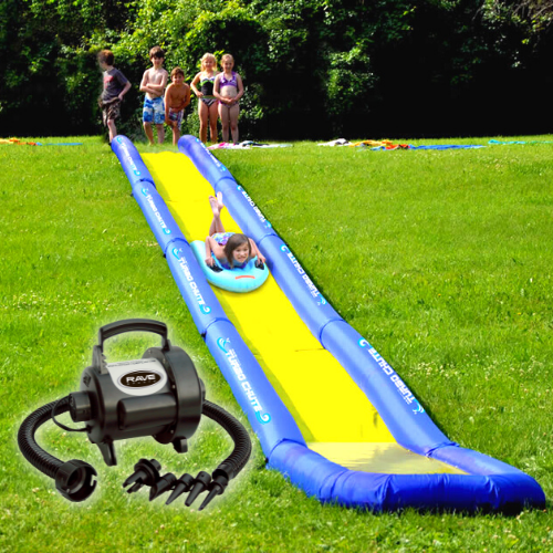 Rave 10' Turbo Chute Catch Pool with Rave  High Speed Inflator/Deflator