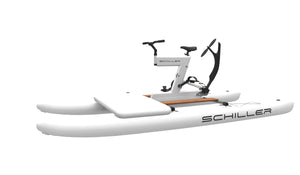 Schiller Bikes S1-C Water Bike white on white with front deck