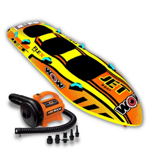 WOW Jet Boat 3P Towable Tube with air max pump