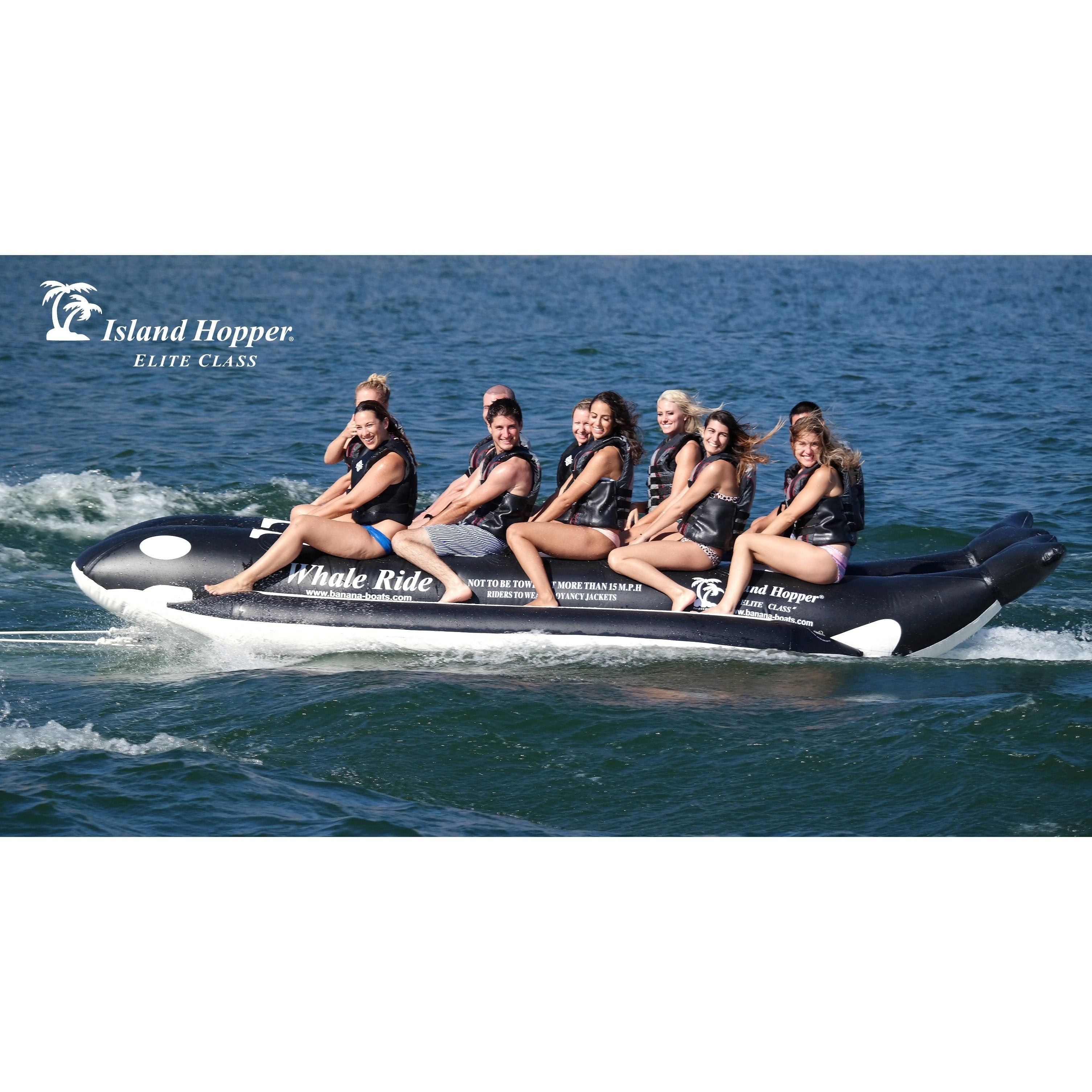 Banana Boat - Island Hopper 10 Passenger Elite Class Whale Ride Banana Boat 18'  PVC-10-WR