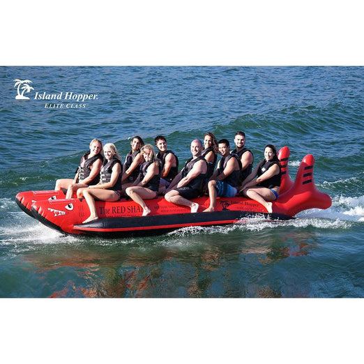Banana Boat - Island Hopper Elite Class” 10 Passenger Red Shark Banana Boat 17'  RS-PVC-10