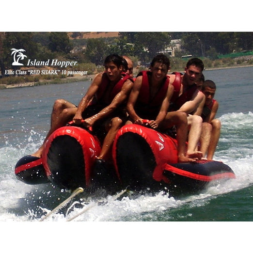 Banana Boat - Island Hopper Elite Class” 10 Passenger Red Shark Banana Boat 17'  RS-PVC-10