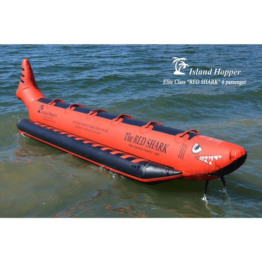 Banana Boat - Island Hopper Elite Class 6 Passenger Red Shark Banana Boat 19'  RSPVC-6