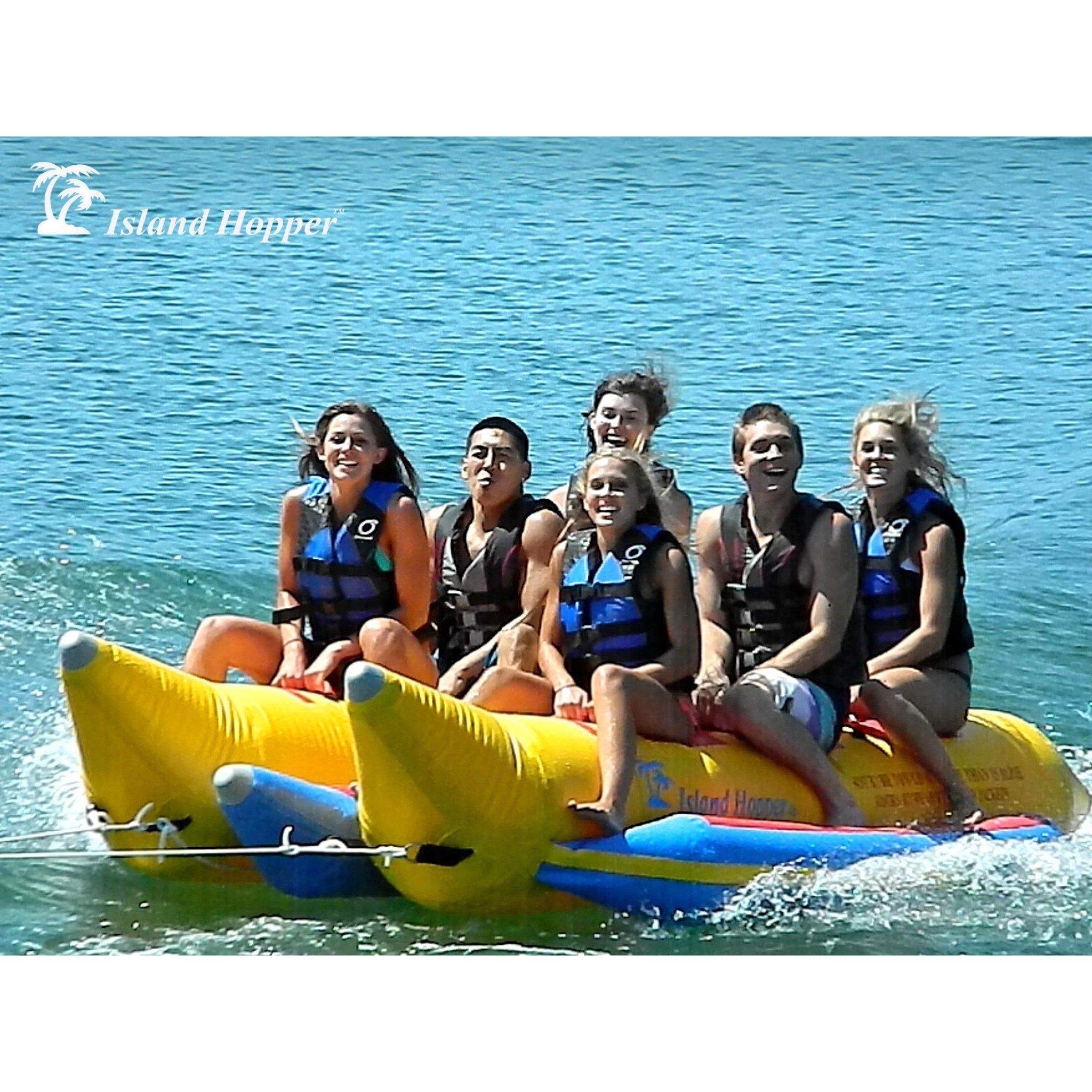 Banana Boat - Island Hopper Elite Class 6 Passenger Side-by-Side Banana Boat 13' PVC-6-SBS