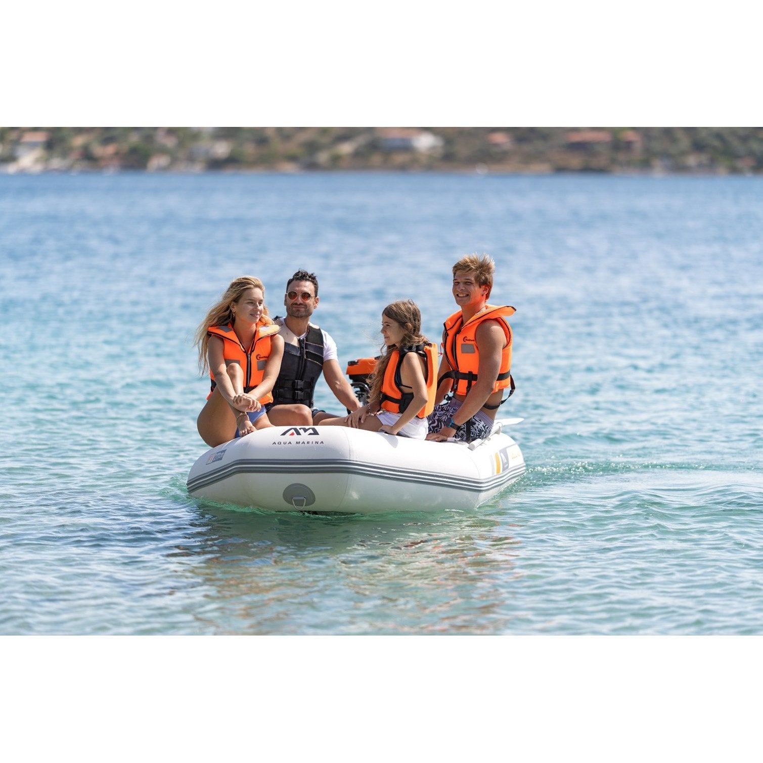 Boat - Aqua Marina The A-Deluxe Sports Boat W/Aluminum Deck BT-88850AL