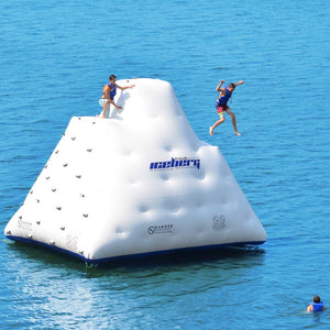 Rave Sports Iceberg 14 Foot 1020169 with someone jumping from it