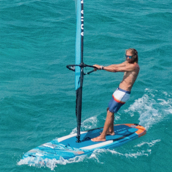 Inflatable Paddleboard - MAn windsurfing with the Aqua Marina Blade 10'6" WindSUP Inflatable Stand Up Paddle Board 2022