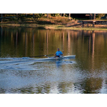 Load image into Gallery viewer, Boats - Man riding on Little River Marine Cambridge Rowing Shell in calm water