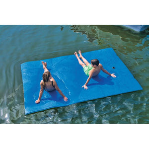 WOW 9x6' Chillraft Inflatable Platform with 2 kids on it