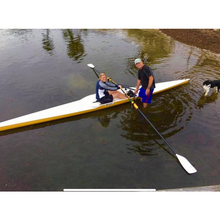Load image into Gallery viewer, Boats - Man and Woman learning to drive a Little River Marine Cambridge Rowing Shell