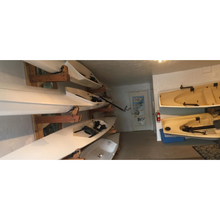 Load image into Gallery viewer, Boats - Little River Marine Olympus Rowing Shell on display with other rowing shells