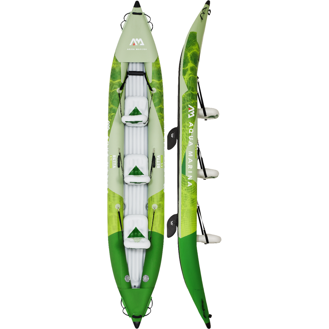 Aqua Marina Betta 15’7″ Recreational Inflatable 3 Person Kayak