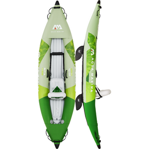 Inflatable Kayak - New 2022 Aqua Marina Betta 10'3"(312cm) Recreational Inflatable Single Person Kayak BE-312-22 front and back view