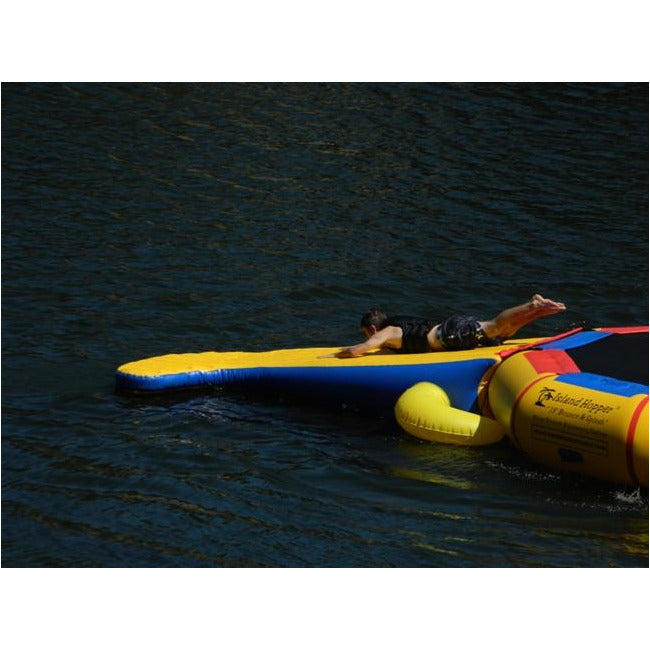 kid sliding in Island Hopper Gator Monster Tail