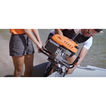 Load image into Gallery viewer, Boat - connecting the motor to the Aqua Marina The Aircat Catamaran BT-AC285
