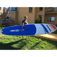 Load image into Gallery viewer, Windsurf Board -Man carrying the Aerotech Sails 2021 Windsurfer LT School Windsurf Board 