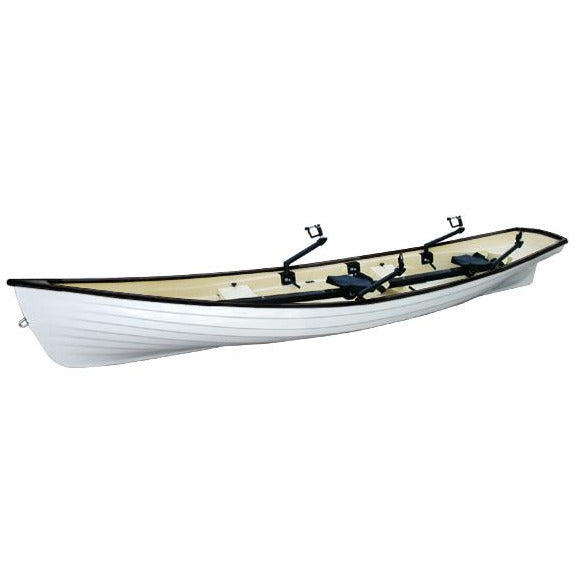 White With Bone Interior Heritage 15 Classic Little River Double Rowboat 
